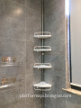 Height Adjustable 4-Tier Telescopic Shower Caddy for Bathroom Organization