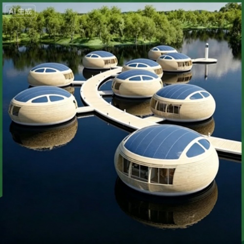 Elegant Floating Eco-Studio House for Ultimate Vacation Living