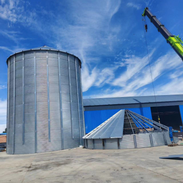 Big Capacity Vertical Galvanized Feed Bin Hopper Grain Farm Steel Feed Silo for Factory Sale
