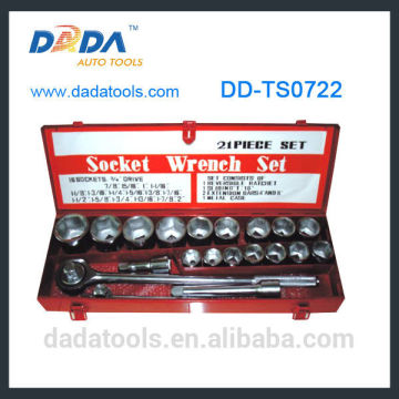 DD-TS0722 21pcs 3/4" Drive Socket Set,Socket Wrench,Auto Repair Hand Tool