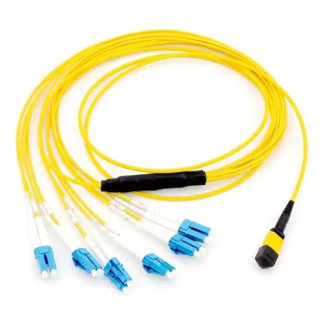 MPO Trunk Cable MPO MTP to LC SM OM3 OM4 8 12 24 Core Fiber Optic Patch Cord
