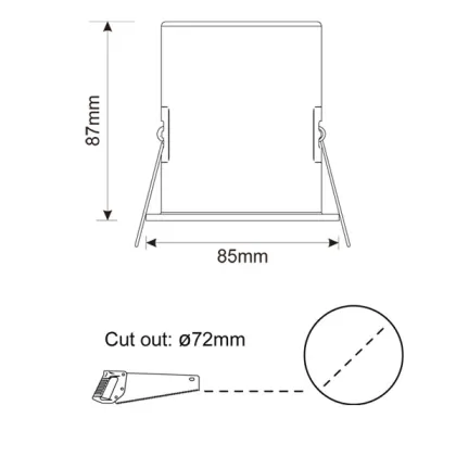 Smart downlight with speaker
