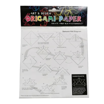 FUNWOOD GQC Double Pages Printing Origami Paper Set: A 70g & 80g Color Paper Origami Kit for Kids