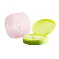 Neues Design 100G emptuy einzigartig gefroren transparent grüne Farbe Custom Cosmetic Cream Jar mit Flip Top -Kappe