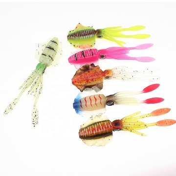 Wholesale nice quality 150mm 20g soft plastic squid fishing lures for sea