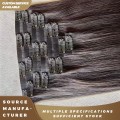 Бесшовные волосы из искусственной кожи с зажимом для волос