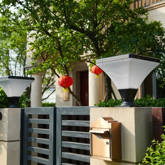 Waterproof Solar-Powered LED Pillar Lamp for Outdoor Gardens and Patios