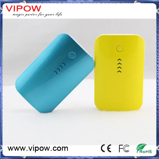7800mah big capacity smartphone power bank with flashlight