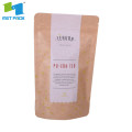 Mat printing Ziplock Top Tea Bag Packaging