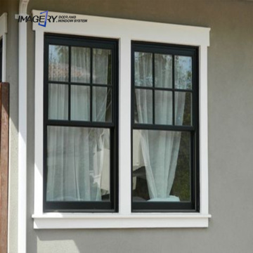 Modern Chinese Black and White Vertical Sliding Single Hung Sash Windows