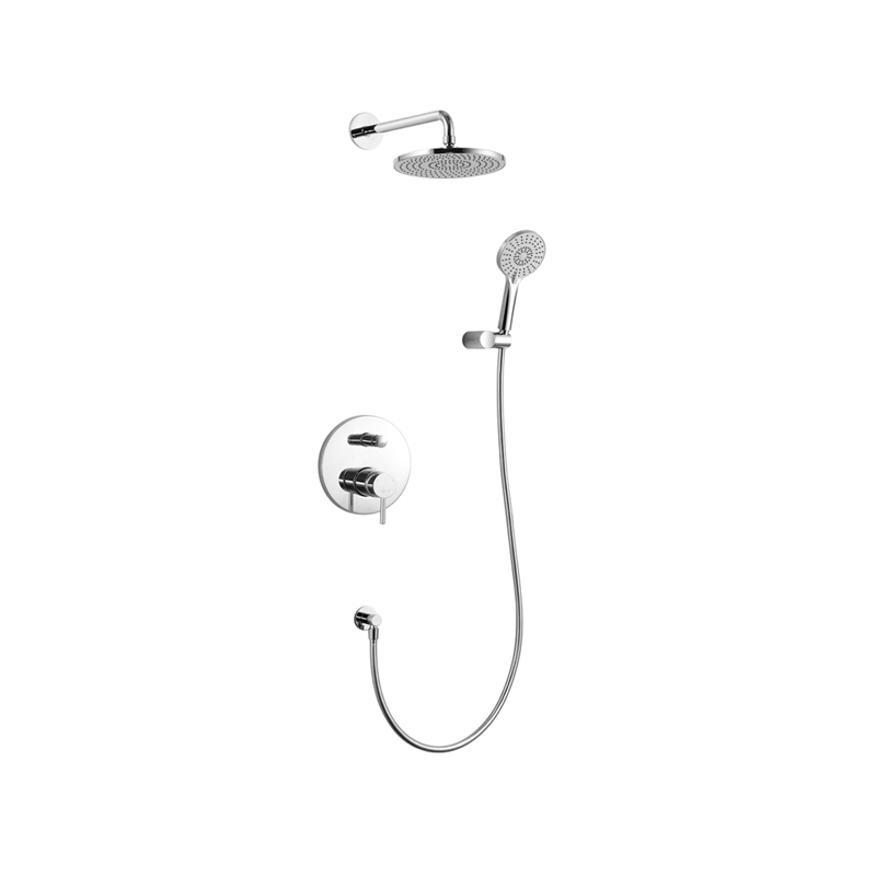 Shower set for concealed installation ceramic cartridge