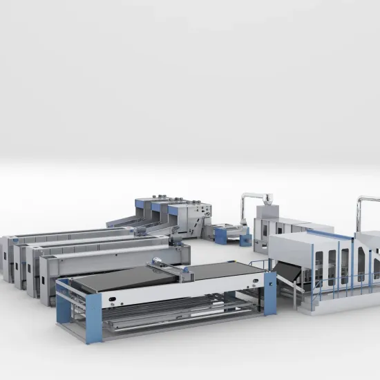 6500mm Needle Punch Geotextile Nonwoven Fabric Production Line AL--PET