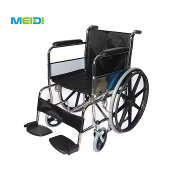Professional folding wheelchair with adjustable armrests