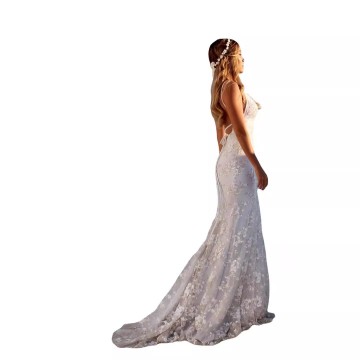 New Arrived White Suspender Dress for Wedding