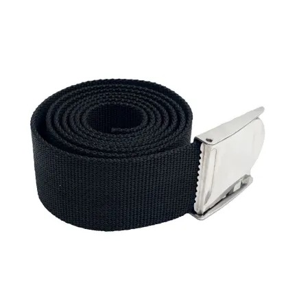 Stainless Steel Buckle Swimming Lead Weight Belt for Scuba Diving Webbing Belt