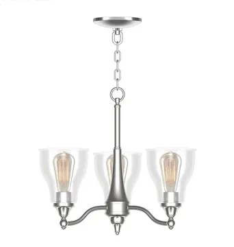 Steel 3-light Chandelier Lighting For Dining Room