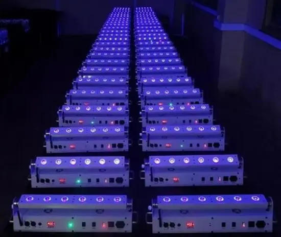 High Quality Battery Powered Wireless DMX 5in1 LED Wash Lighting