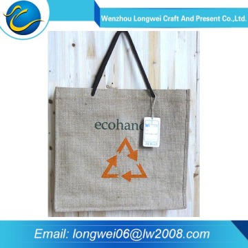 Environmental protection reclycled jute bag for european