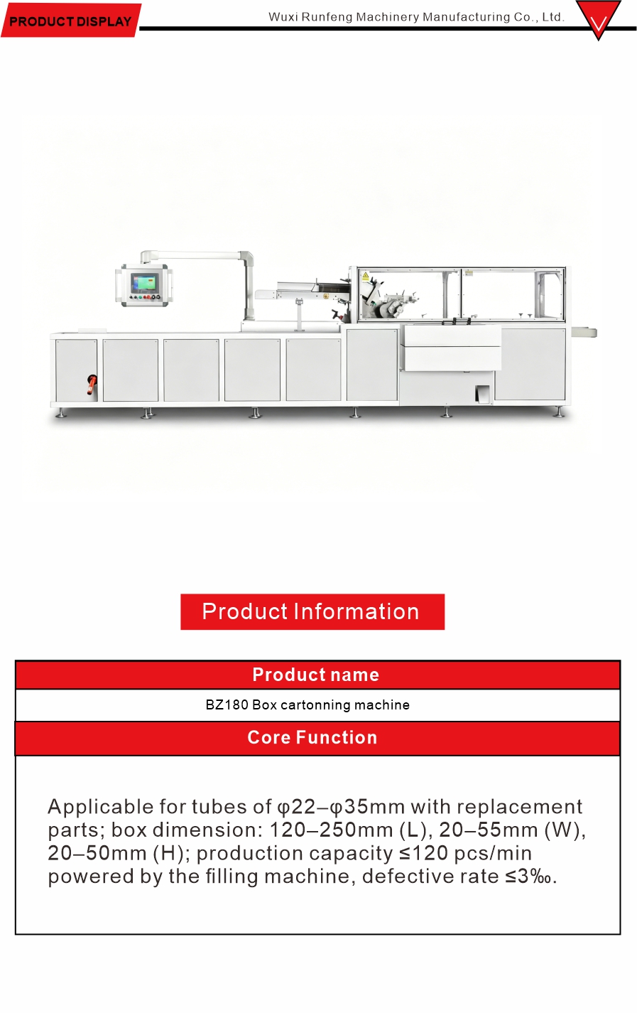 Vacuum Suction Carton Packaging Machine