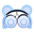 Flash Light Cute Cat Bear Ears Headphone