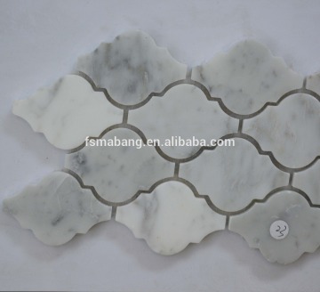 MBHYA003-F1 cheap price kitchen wall tile lantern pattern marble ceramic mosaic