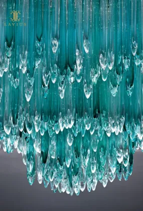 Unique elegant tiffany glass chandelier for lobby