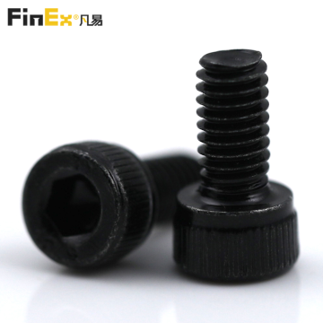 Skru Cap Kepala Soket 8mm Metrik Hitam