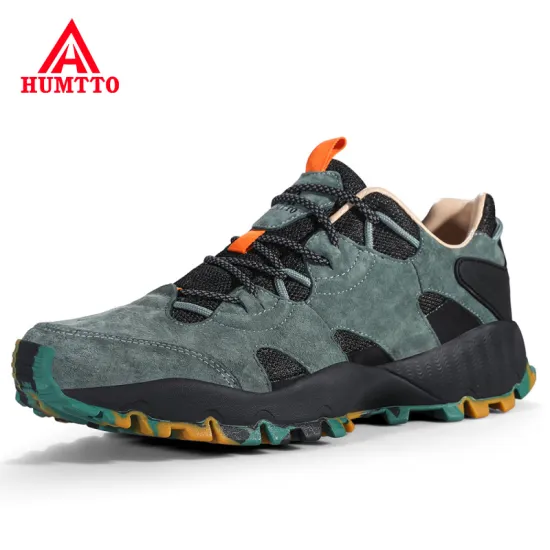 HUMTTO Outdoor Men Women Hiking Shoes Profession Sport Climbing Genuine Leather Athletic Shoes Trekking Tourism Sneakers Mens