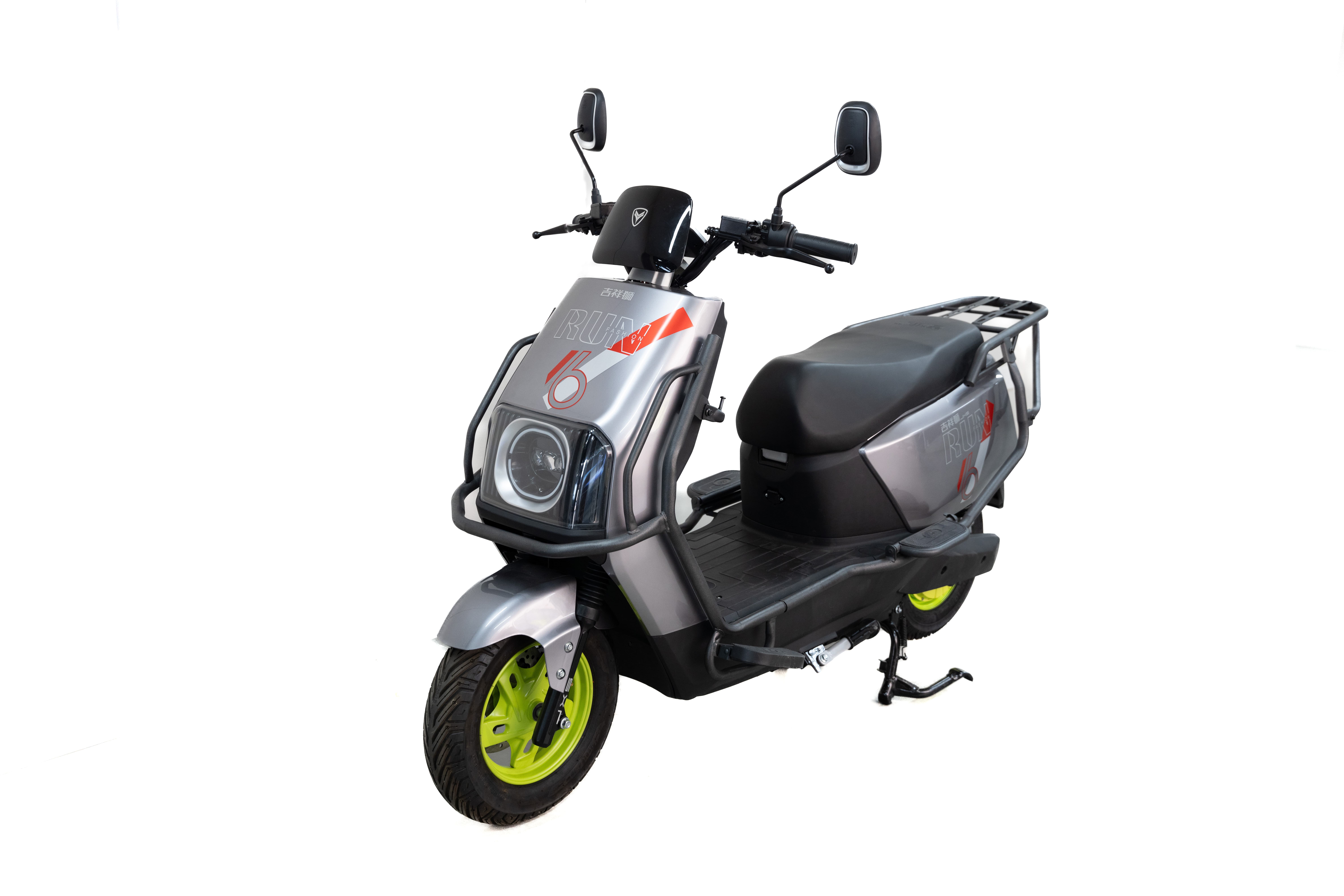 Vibrant Electric Scooter with Box Body Shape