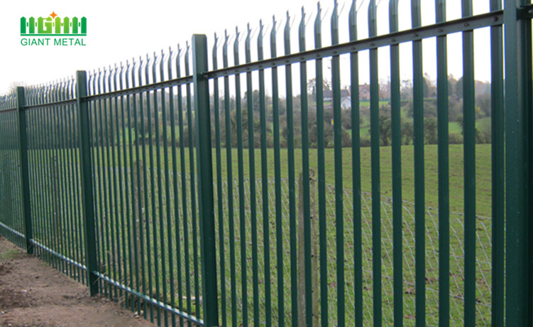 Powder Coated Steel Palisade Fence for Sale