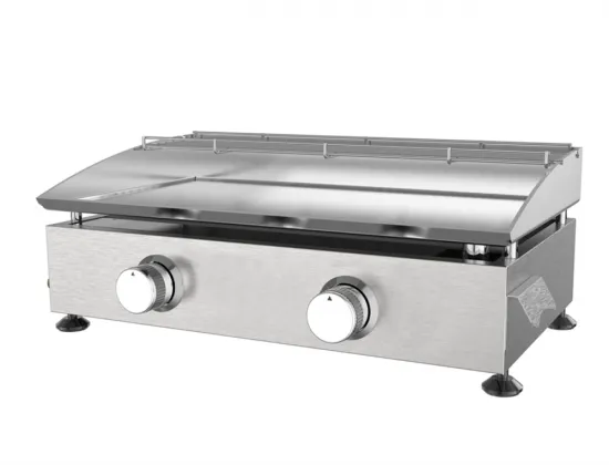 2 Burner Stainless Steel Gas Griddle