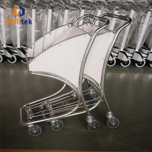 4Wheels Duty Free Stainless Steel Airport Shopping Trolley