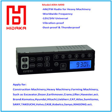 high quality radio Car Radio Non-Cassette Player For Farming Machinery