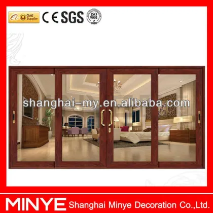 Stacking glass door design /sliding glass doors made in China Shanghai factory