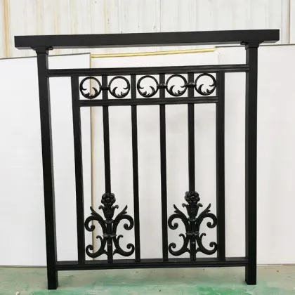 100% aluminum alloy superior strength Powder-coated Black Aluminum Railing