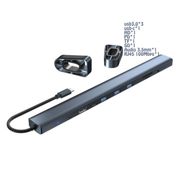 10-in-1-USB Typ-C-Hub-Multifunktionsadapter für MacBook Pro- und Typ-C-Windows-Laptops