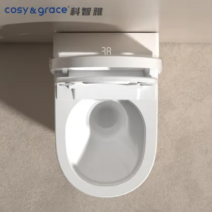 American European Standard Dark Grey Black Wall-Hung Smart Toilet