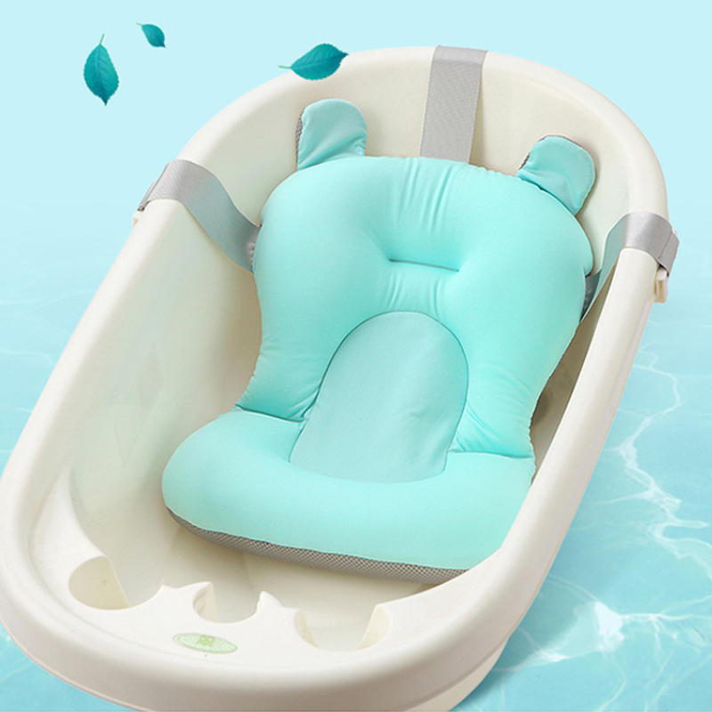 2020 Baby Tub Pad Non-Slip Bathtub Seat Support Mat Newborn Safety Bath Support Cushion Foldable Soft Pillow Suspension Mat