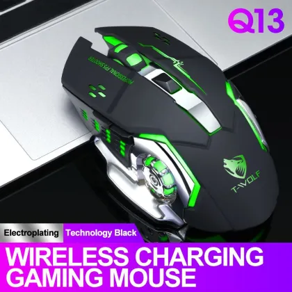 Silent Rechargeable Wireless Mouse for Gaming and Laptops