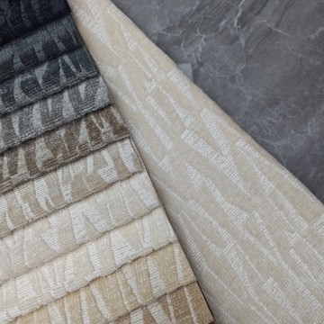 Tela de terciopelo geométrica moderna para sofá