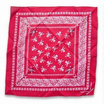 Impresión Bandanas, hechas de 100% algodón, mide 55 x 55cm