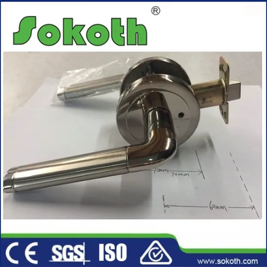 Privacy bedroom bathroom Satin Nickel Lever Handle Door Lock lockset brushed                        
                                                Quality Choice