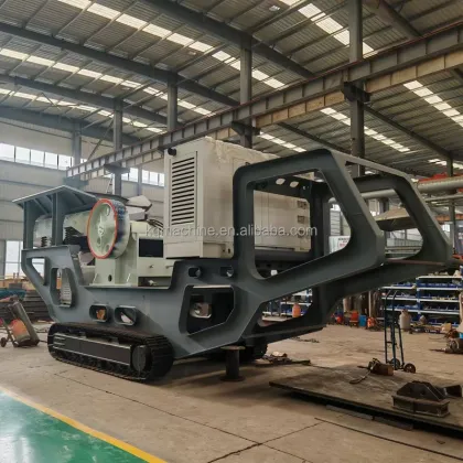 Caterpillar Impact Stone Crusher with Vibrating Screen