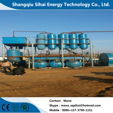 Environmental machine for waste tire oil