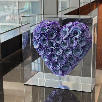 Factory Direct Glass Globe Eternal Single Rose - Preserved Flower Valentine Gift
