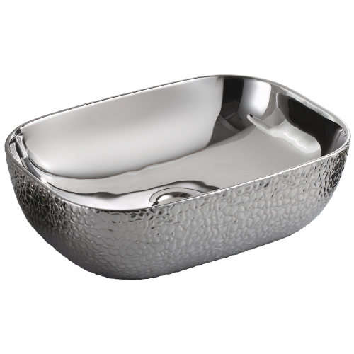 Ceramic Sink Bathroom Silver Black Ceramic Handmade Art Basin for Bathroom Manufactory