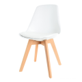 Modern Dining Tulip Chair PP Seat Wood Leg