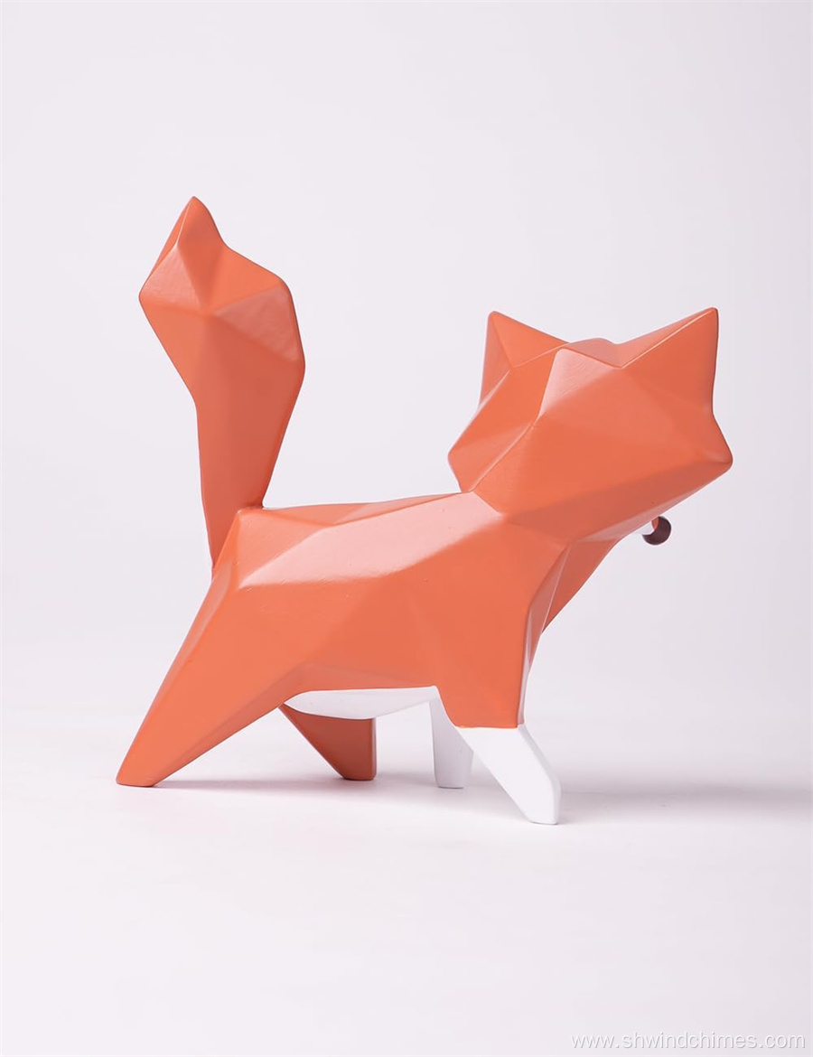 Modern Fox Figurine Statue Gift and Home Decor Sculpture