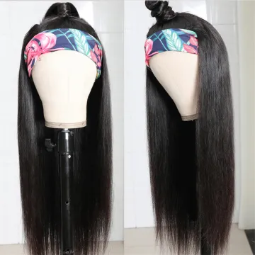 Headband lace wig headband wig human hair colored honey blonde headband wig human hair