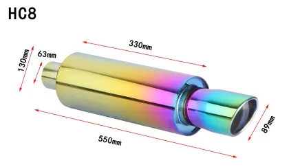 HC8 Universal Rainbow Car Exhaust Muffler Sound Changer